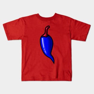 Blue Chili Pepper Kids T-Shirt